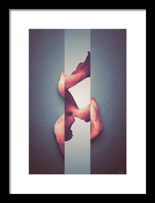 Abstract Framed Print featuring the photograph Tacere by Joseph Westrupp