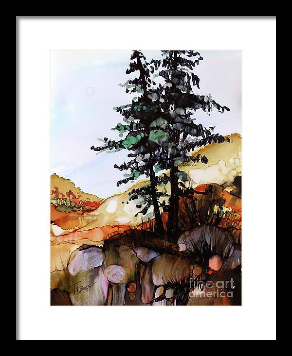  Framed Print featuring the painting Tahoe by Julie Tibus
