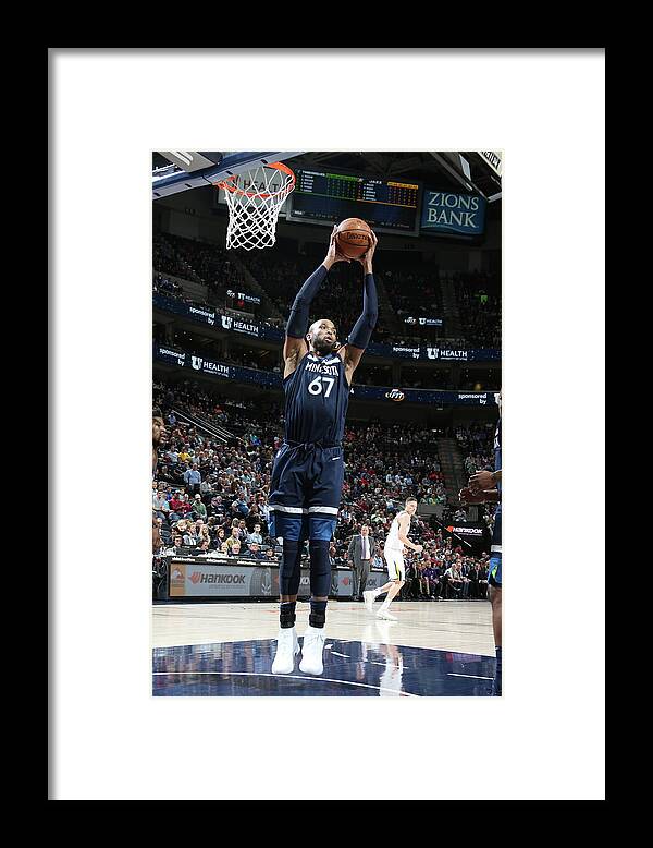 Nba Pro Basketball Framed Print featuring the photograph Taj Gibson by Melissa Majchrzak
