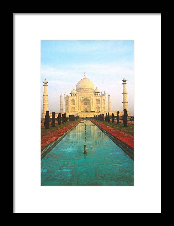 India Framed Print featuring the photograph Taj Mahal by Claude Taylor