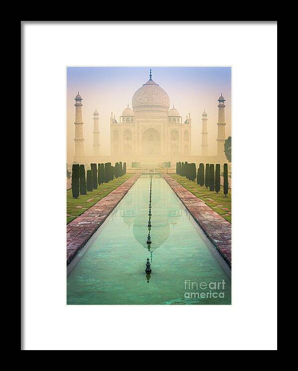 Agra Framed Print featuring the photograph Taj Mahal Predawn by Inge Johnsson