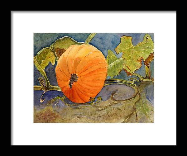 Pumpkins Framed Print featuring the painting Take Me Home by Anna Jacke