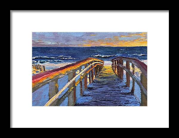 Beach Framed Print featuring the painting Take me to the Beach by Lisa Marie Smith