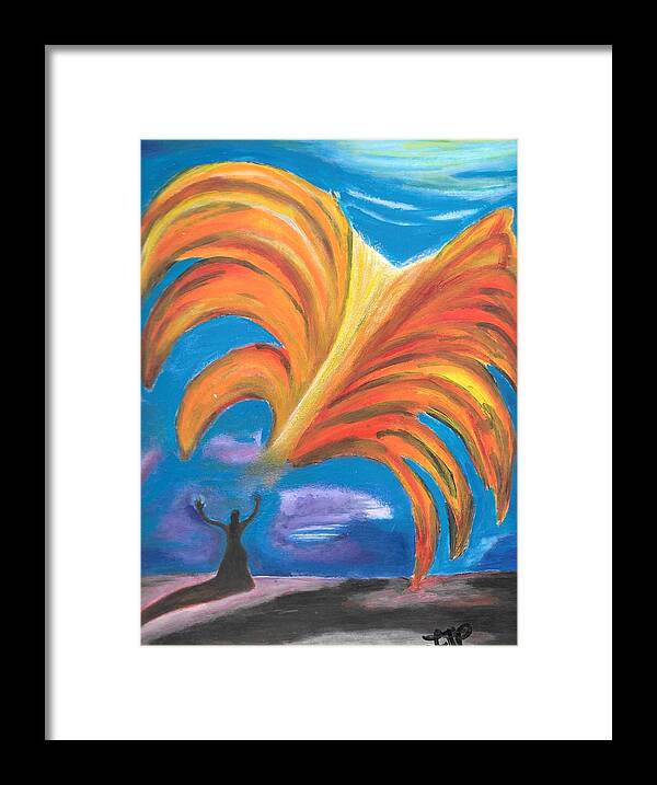 Sky Framed Print featuring the painting Taking the High Road by Esoteric Gardens KN
