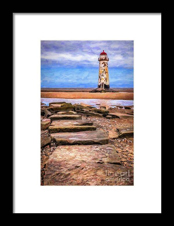 Talacre Framed Print featuring the photograph Talacre Lighthouse Art by Adrian Evans