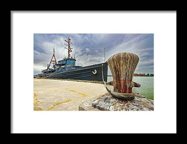 Ship Framed Print featuring the photograph Tamaroa Zuni Berthed by Christopher Holmes