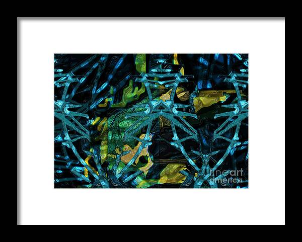 Tangled Dimensions Framed Print featuring the digital art Tangled Dimensions 5 by Aldane Wynter