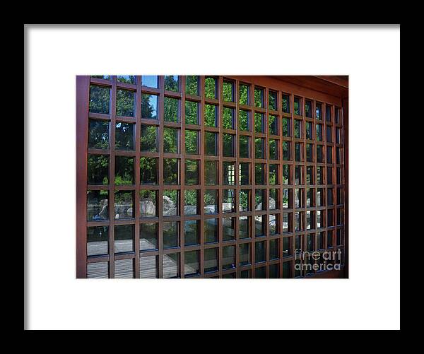 Hamburg Framed Print featuring the photograph Tea House Window Reflections by Yvonne Johnstone
