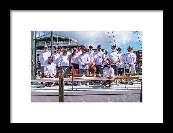 Ohana Framed Print featuring the photograph Team Ohana Sailing Crew 2020 BYC Mac by Michael Thomas