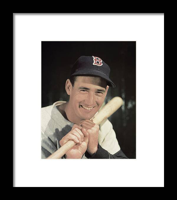  Framed Print featuring the photograph Ted Williams The Kid by Paul Plaine