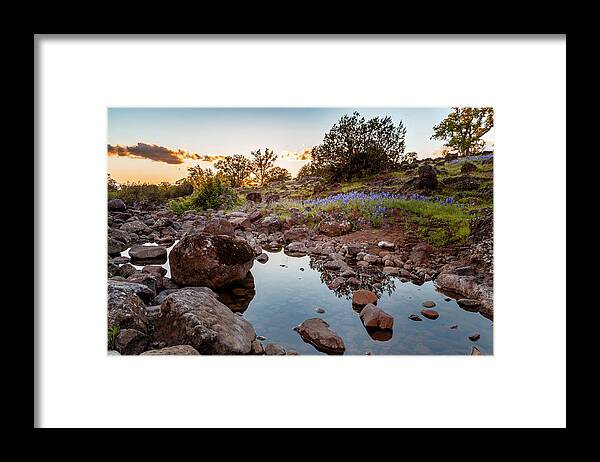 Hiking Framed Print featuring the photograph Tehama Sunset by Mike Lee