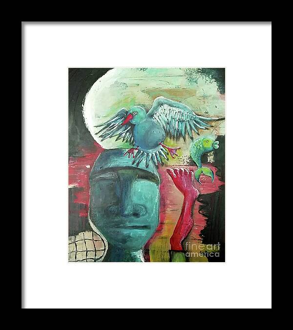 Colors Framed Print featuring the painting Templar by Alexandra Vusir