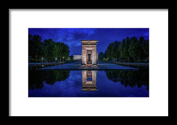 Ancient Framed Print featuring the digital art Temple of Debod by Kevin McClish