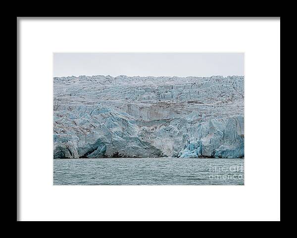 Norway Framed Print featuring the photograph Terminal Face of Nordenskiold Glacier of Svalbard #3 by Nancy Gleason