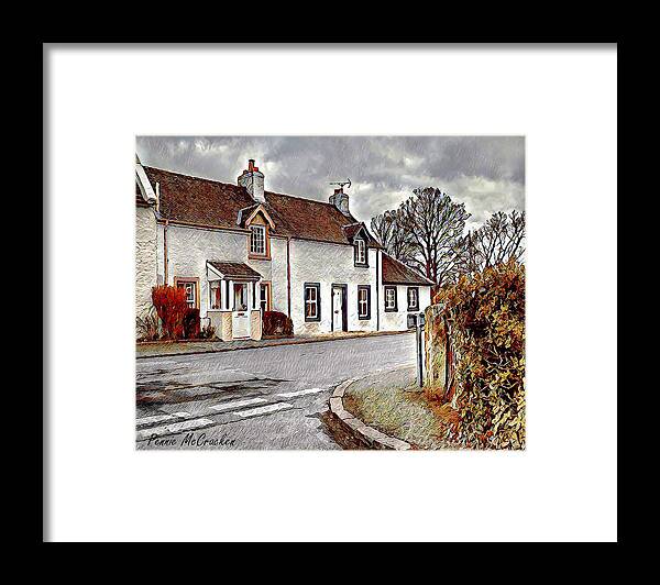 Cottage Framed Print featuring the photograph Terraced Cottages by Pennie McCracken