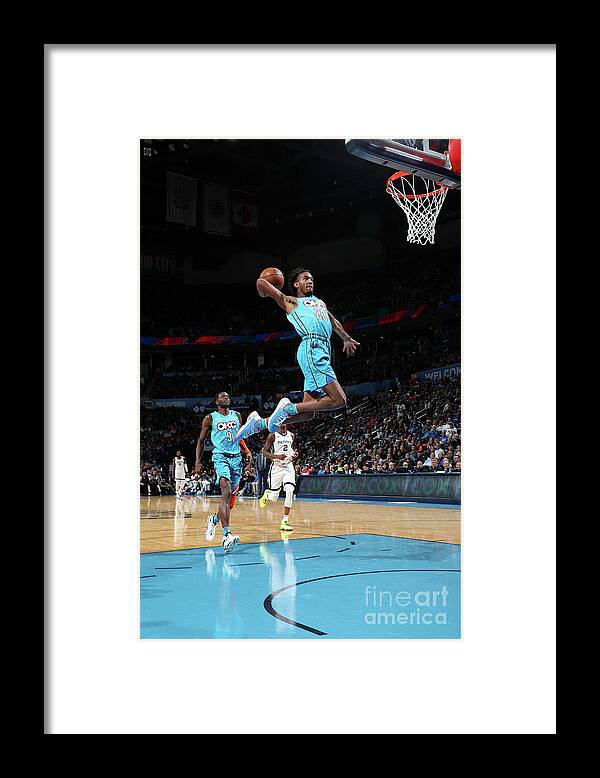 Nba Pro Basketball Framed Print featuring the photograph Terrance Ferguson by Zach Beeker
