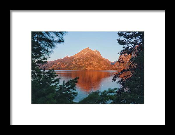 Mountain Framed Print featuring the photograph Teton Morning Delight by Go and Flow Photos