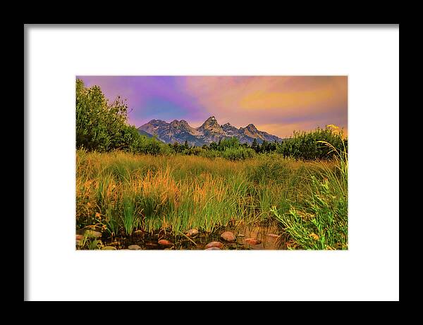 Grand Tetons Framed Print featuring the photograph Teton Sky by Rob Hemphill