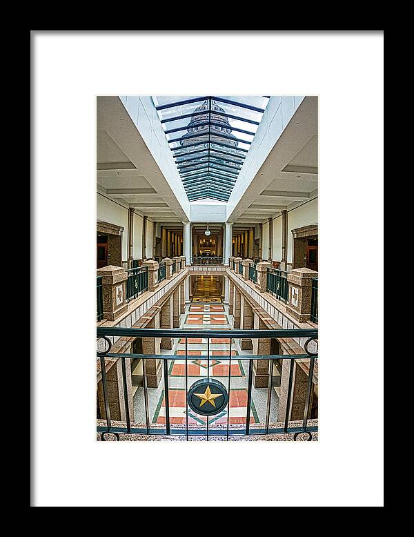 Austin Framed Print featuring the photograph Texas State Capitol Underground Extension by Tim Stanley