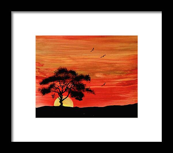 When In Drought Framed Print featuring the painting When In Drought by Lynn Raizel Lane