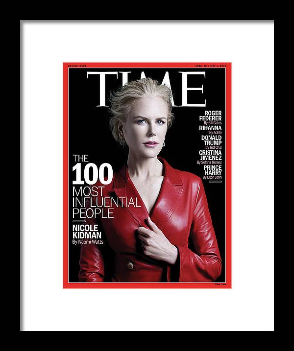 The 100 Most Influential People Framed Print featuring the photograph The 100 Most Influential People - Nicole Kidman by Photograph by Peter Hapak for TIME