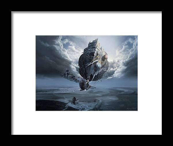 Philosophy Framed Print featuring the digital art The 5th Element or Pseudo Esoteric Cosmology by George Grie