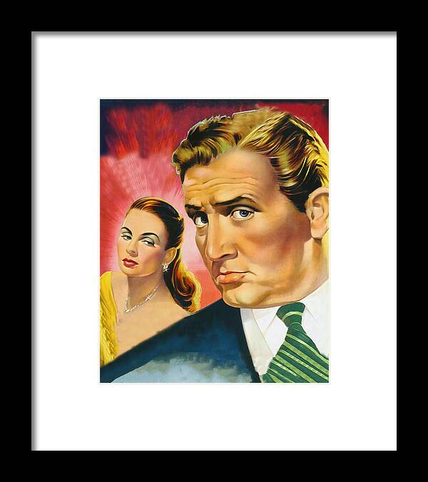 Actress Framed Print featuring the painting ''The Actress'', 1953, movie poster painting by Movie World Posters