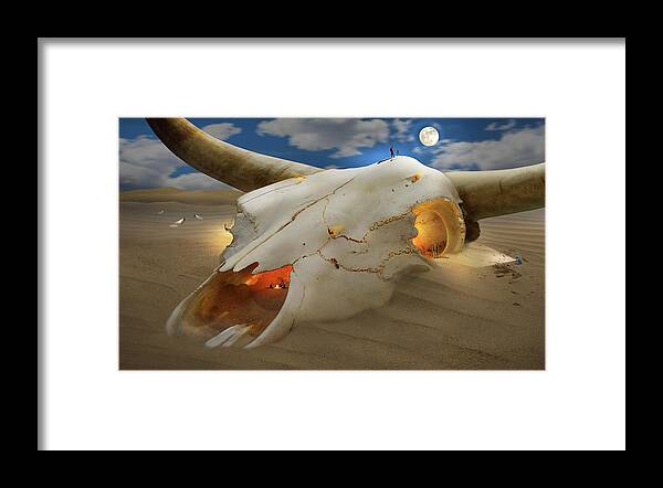Surrealism Framed Print featuring the photograph The Adventurers S E by Mike McGlothlen