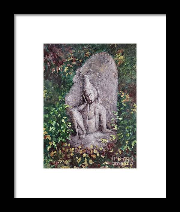 Angel Of Kyushu Framed Print featuring the painting The Angel of Kyushu by Zan Savage
