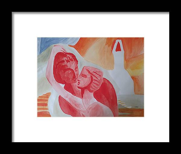 Masterpiece Paintings Framed Print featuring the painting The Archetypal Couple by Enrico Garff