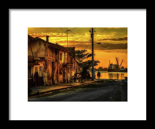 Cienfuegos Framed Print featuring the photograph The astonishment of surviving by Micah Offman