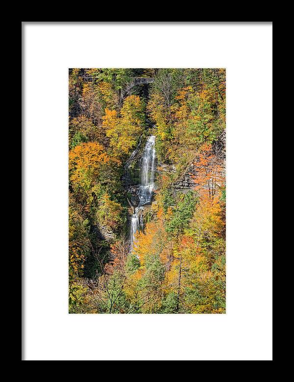 Letchworth State Park Framed Print featuring the photograph The Autumn Colors Of Letchworth State Park by Jim Vallee