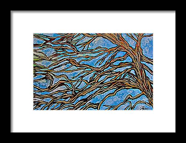 Prints Framed Print featuring the painting The barren Fig by Barbara Donovan