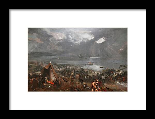 Hugh Framed Print featuring the painting The Battle of Clontarf by Hugh Frazer
