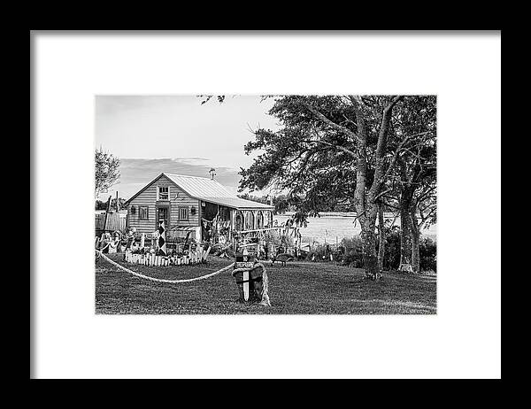 Fish House Framed Print featuring the photograph The Beaufort North Carolina Fish House on Taylor's Creek by Bob Decker