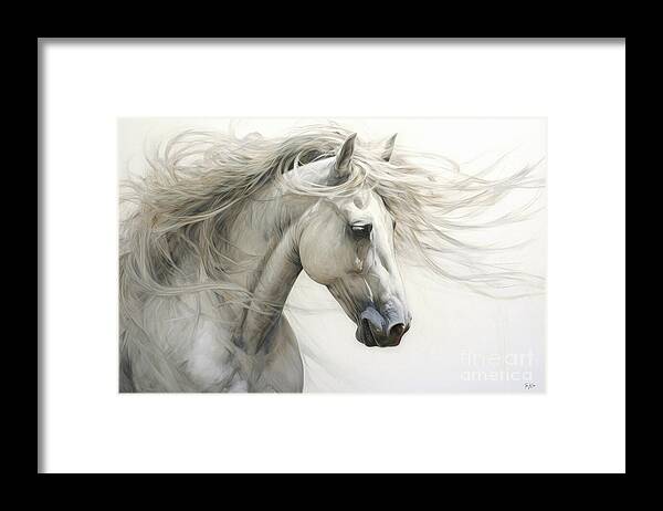 Horse Framed Print featuring the painting The Beautiful Mare by Tina LeCour