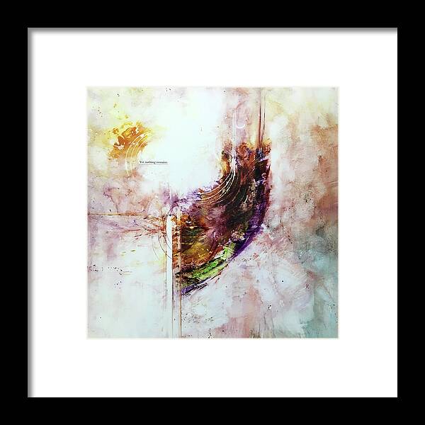 Abstract Art Framed Print featuring the painting The Beloved After by Rodney Frederickson