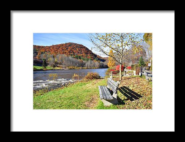 Fall Framed Print featuring the photograph The Best Place to Sit in the World by Nina Kindred