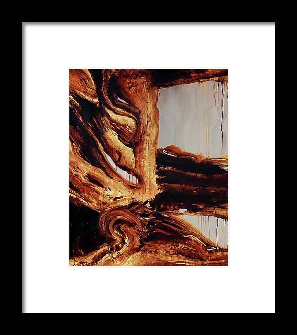 Roots Framed Print featuring the painting The Bidirectional Doorway by Sv Bell