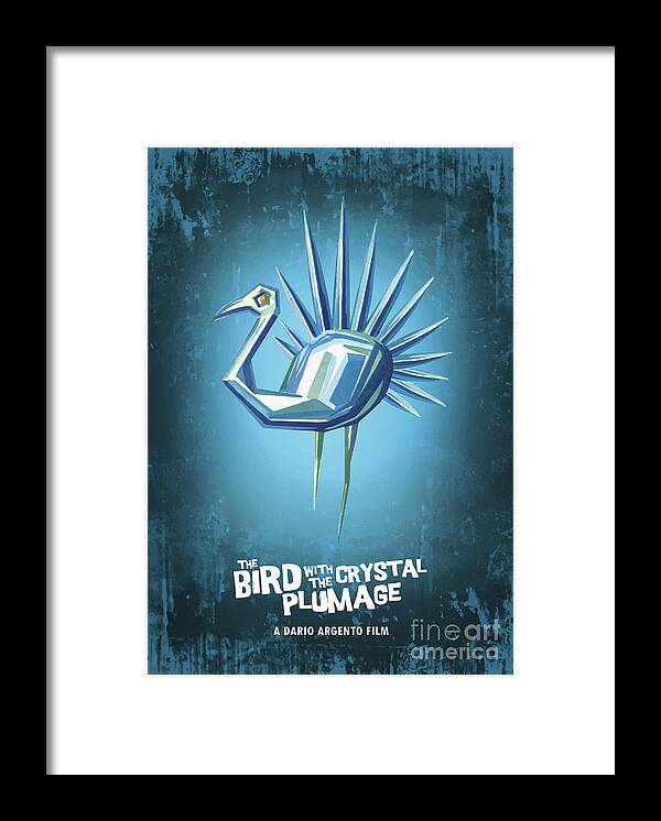Movie Poster Framed Print featuring the digital art The Bird With The Crystal Plumage by Bo Kev
