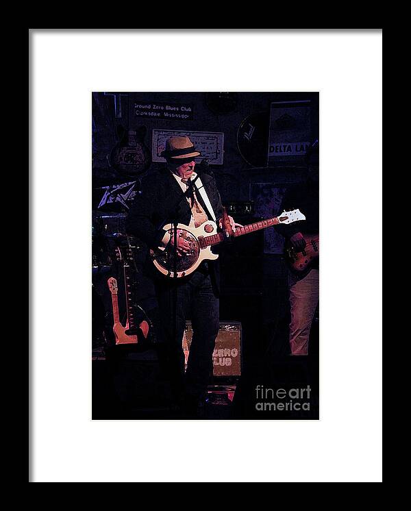 Musician Framed Print featuring the photograph The Bluesman by Neala McCarten