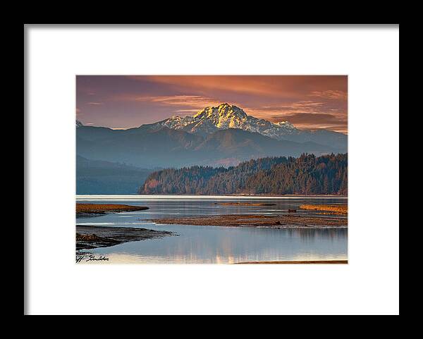 Bay Framed Print featuring the photograph The Brothers from Hood Canal by Jeff Goulden