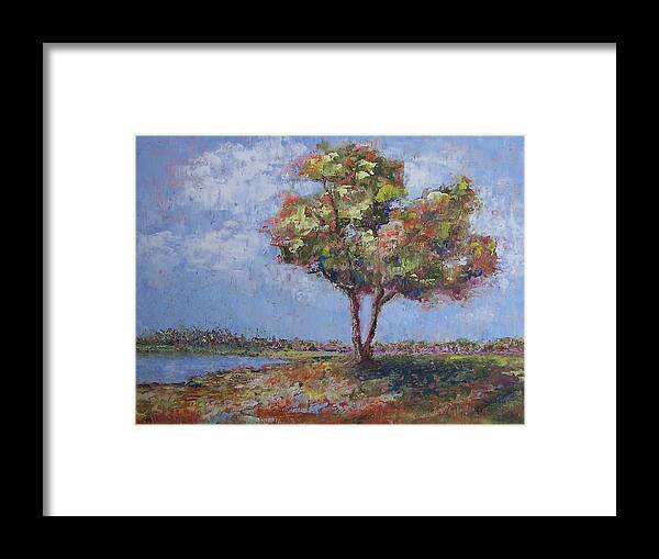 Tree Framed Print featuring the painting The Casual Observer by Karren Case