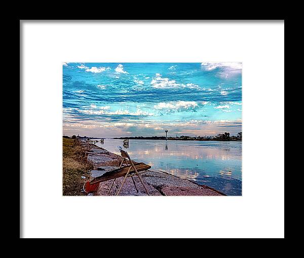 Clouds Framed Print featuring the photograph The Chair by Jerry Connally