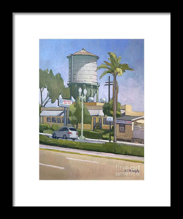 North Park Framed Print featuring the painting The Chicken Pie Shop, San Diego by Paul Strahm