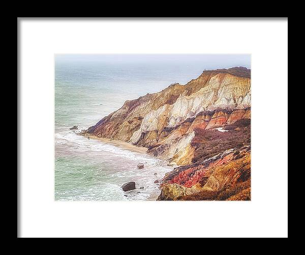 Aquinnah Framed Print featuring the photograph The Cliffs of Aquinnah by Mitchell R Grosky