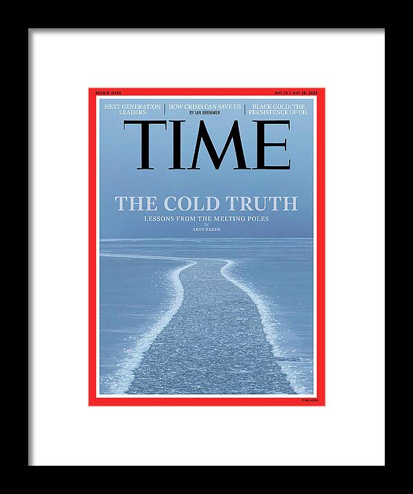 The Cold Truth Framed Print featuring the photograph The Cold Truth - Lessons from the Melting Poles - Climate by Photograph by Acacia Johnson