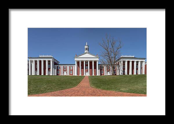 Washington And Lee University Framed Print featuring the photograph The Colonnade - Washington and Lee University by Susan Rissi Tregoning