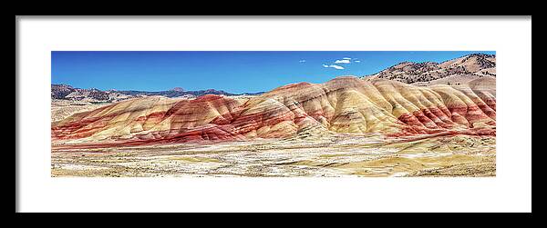 Painted Hills Framed Print featuring the photograph The colourful Painted Hills by Pierre Leclerc Photography