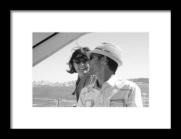 Portrait Framed Print featuring the photograph The Cool Couple by Manuela's Camera Obscura